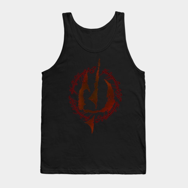 Mark Of the Flaming One Tank Top by Darkwolf099_Designs